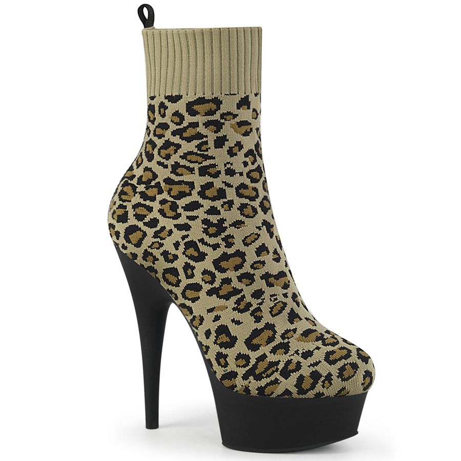 Bottines Pleaser Delight-1002LP Leopard Femme | TDV-4953305