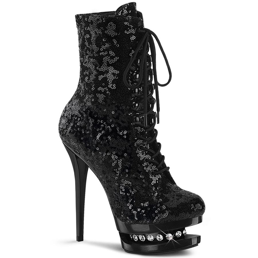 Bottines Pleaser Blondie-R-1020 Noir Femme | WZA-0922484