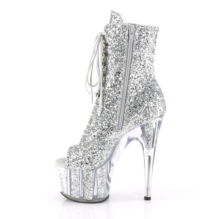 Bottines Pleaser Adore-1021G Argent Femme | SXI-3991570