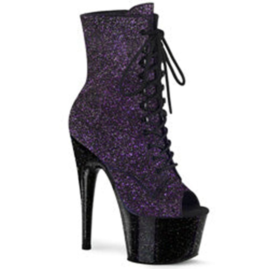 Bottines Pleaser Adore-1021MG Violette Femme | TER-5212810