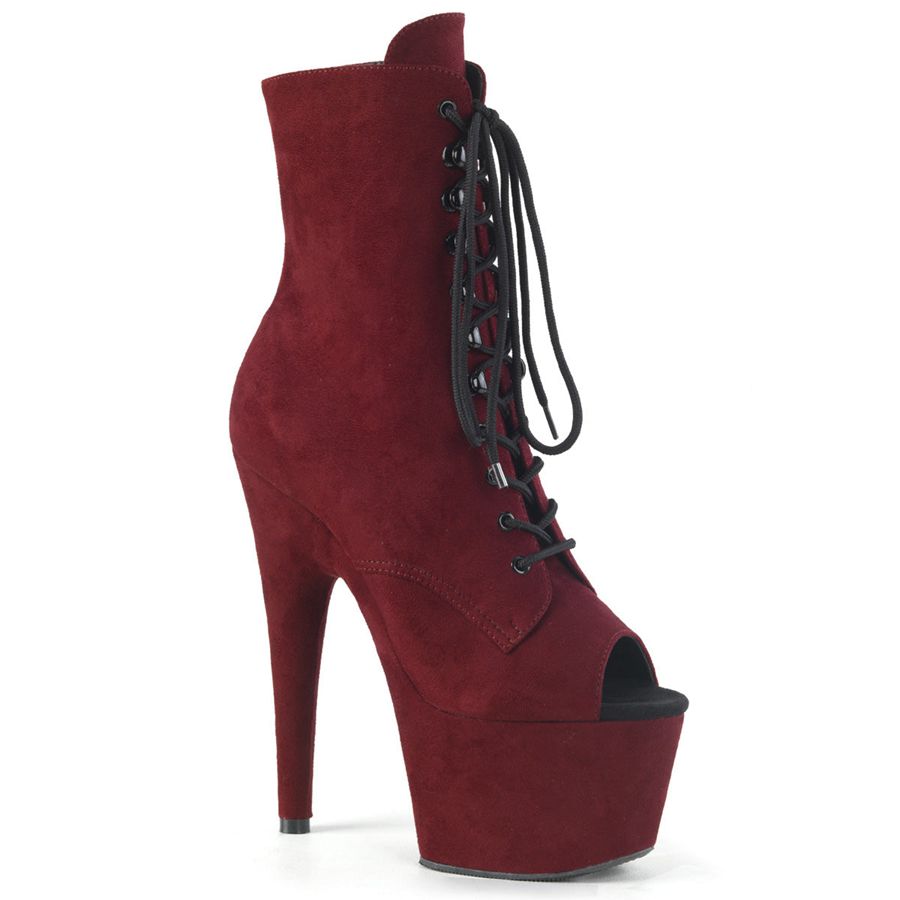 Bottines Pleaser Adore-1021FS Bordeaux Femme | WJN-1795121