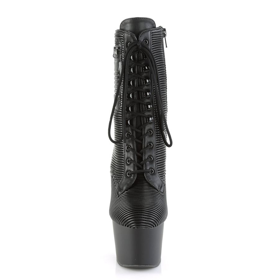 Bottines Pleaser Adore-1020PK Noir Femme | FGU-0433386