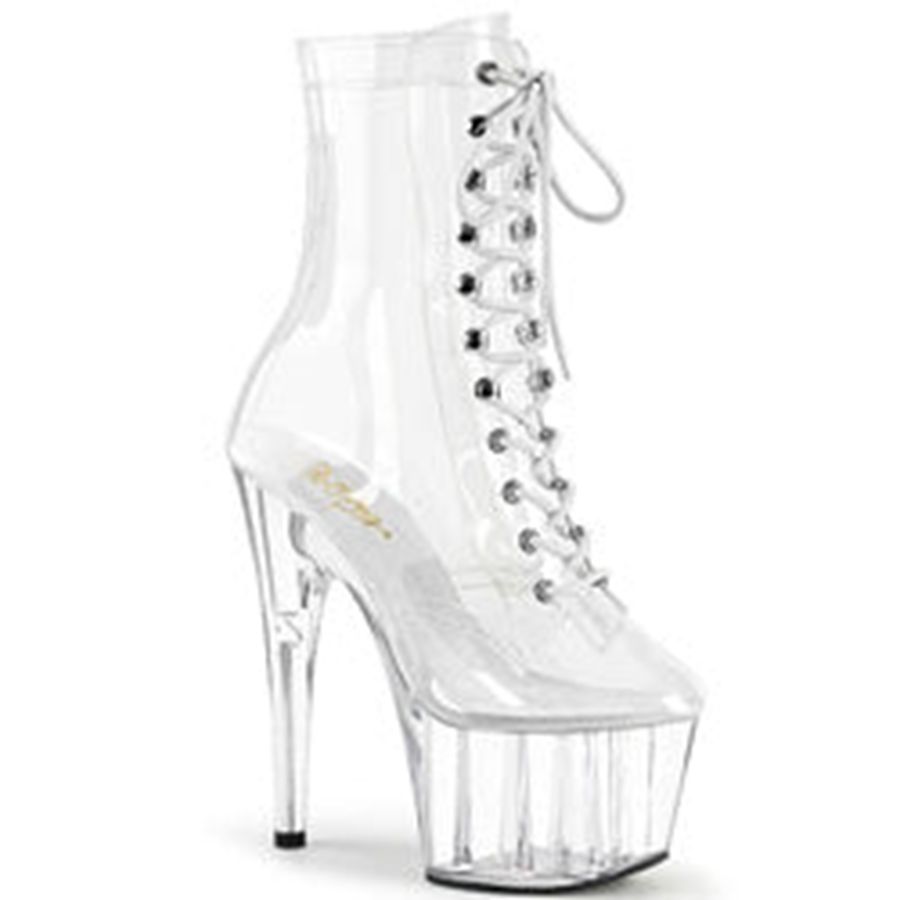 Bottines Pleaser Adore-1020C Clear Femme | UNR-7110446