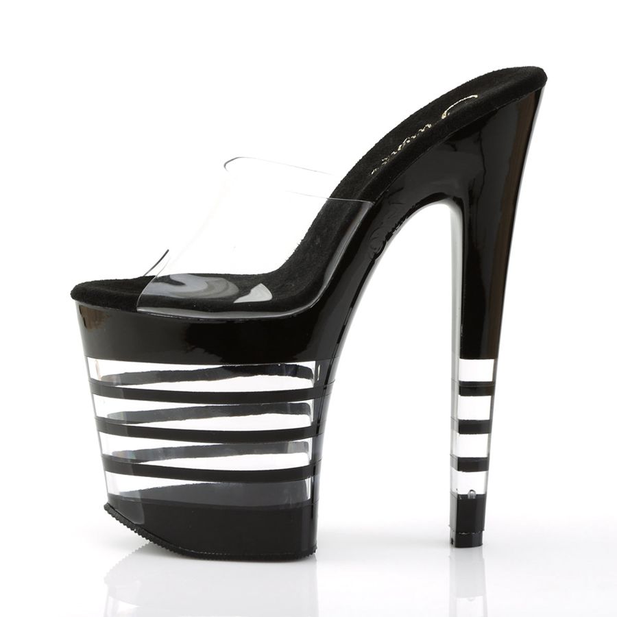 Sandales à Plateforme Pleaser Xtreme-801LN Noir Femme | ZLR-1491151