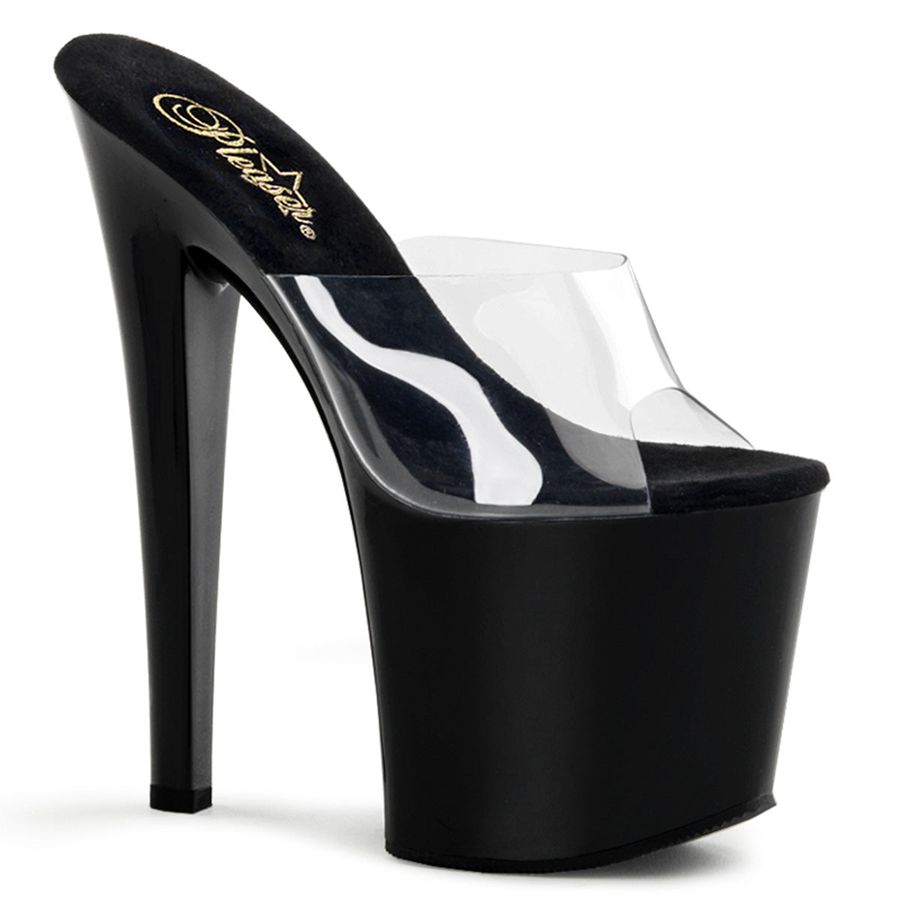 Sandales à Plateforme Pleaser Taboo-701 Noir Femme | CKD-7663103