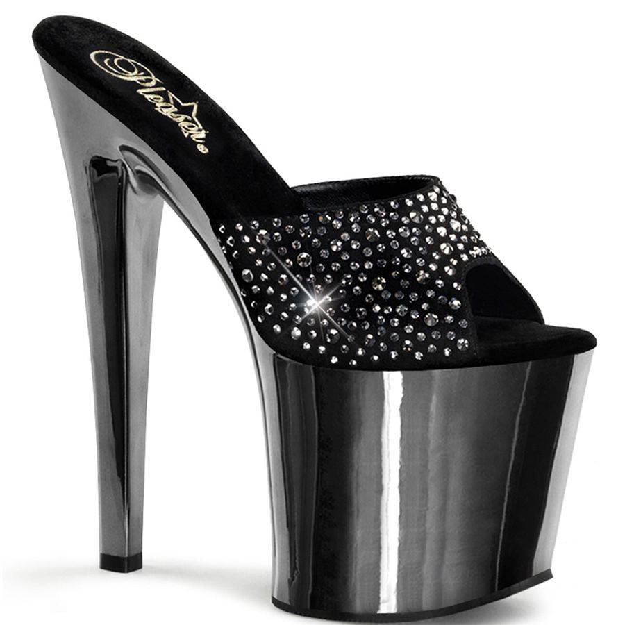 Sandales à Plateforme Pleaser Taboo-701RS Noir Femme | OJR-1630274