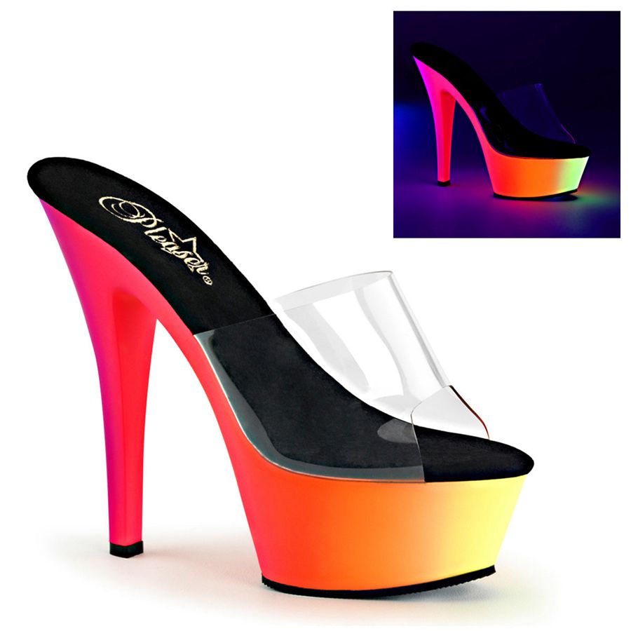 Sandales à Plateforme Pleaser Rainbow-201UV Multicolore Femme | JVW-3504393