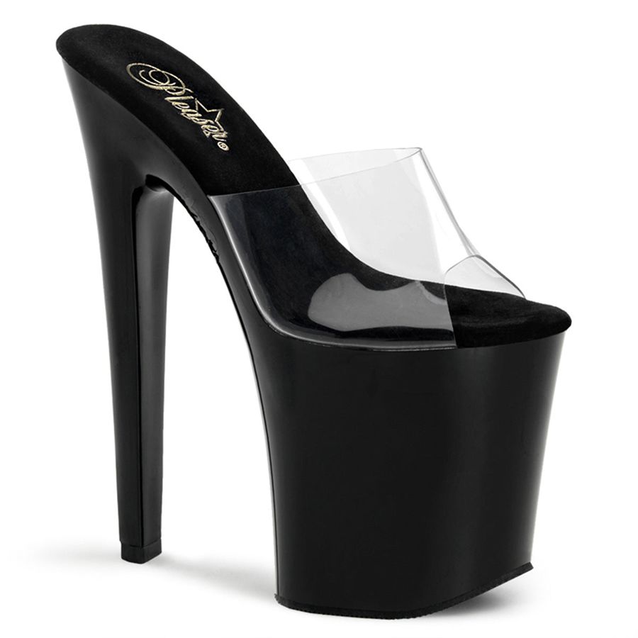 Sandales à Plateforme Pleaser Xtreme-801 Noir Femme | LUA-4515958