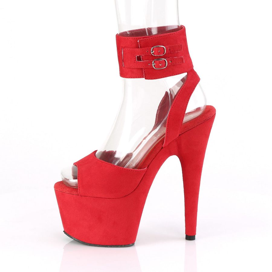 Sandales Bride Cheville Pleaser Adore-791FS Rouge Femme | UTC-5850187