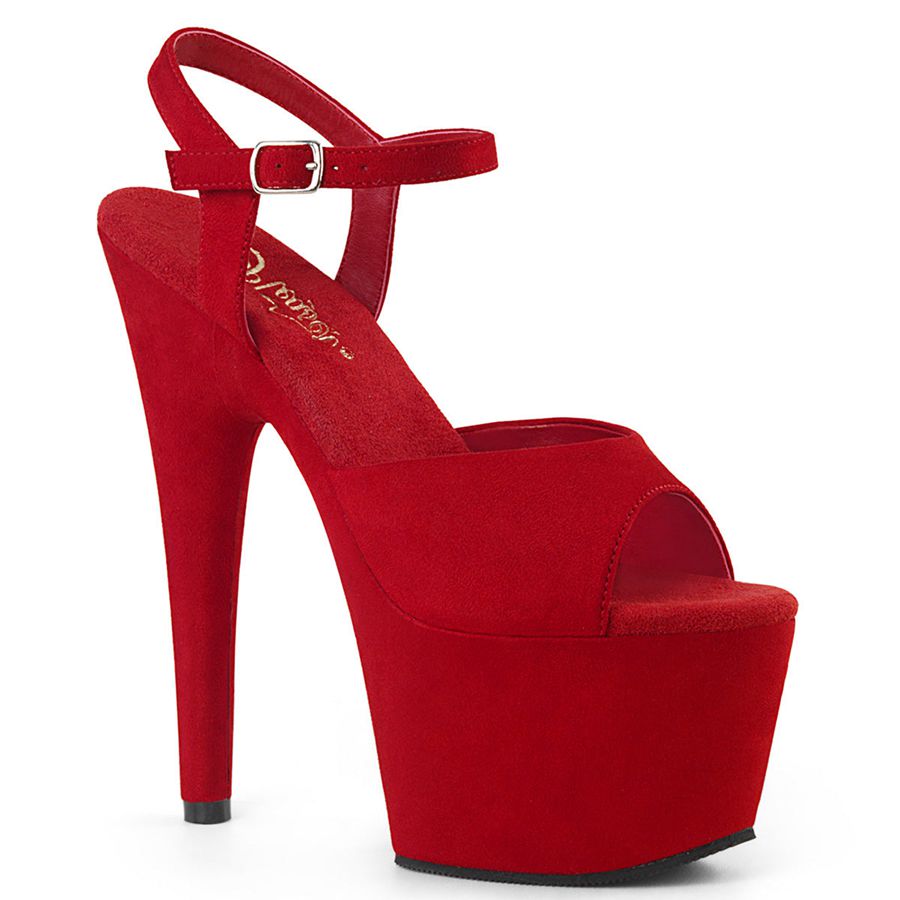 Sandales Bride Cheville Pleaser Adore-709FS Rouge Femme | XXW-7715403