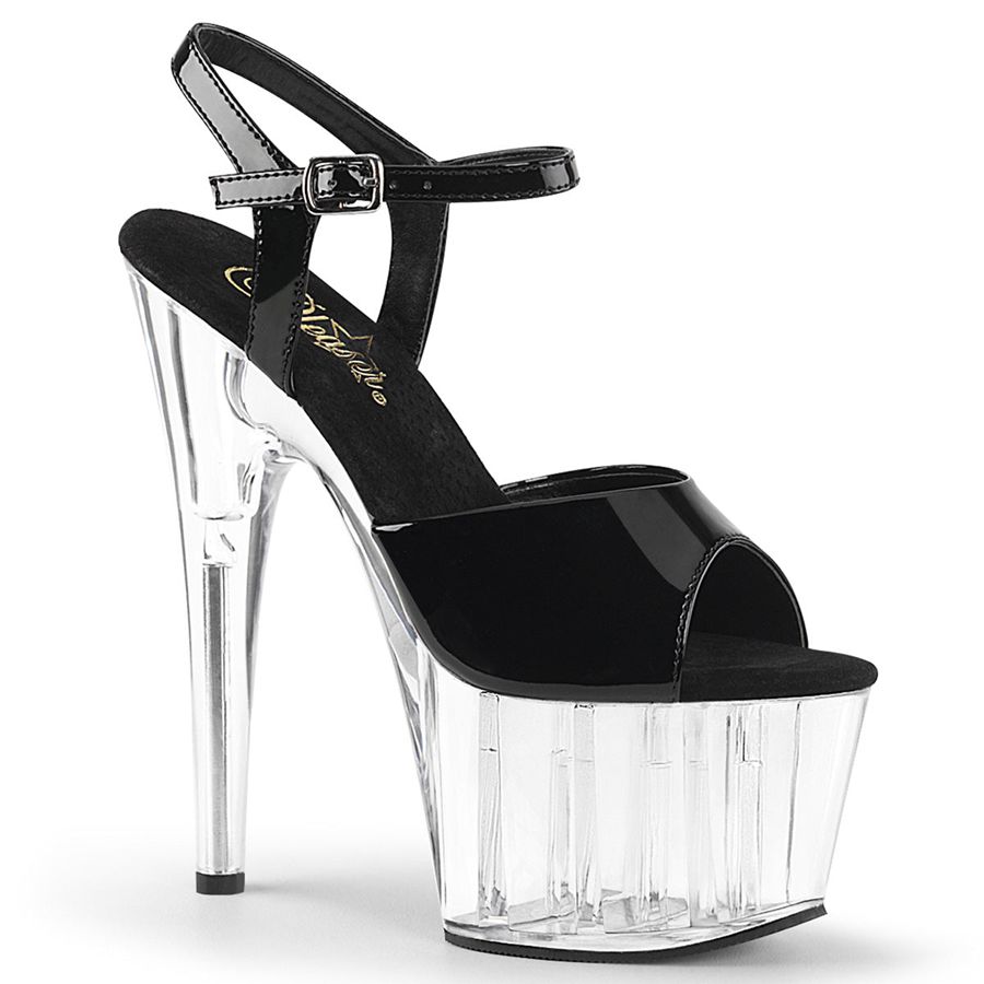 Sandales Bride Cheville Pleaser Adore-709 Clear Femme | NRU-7953747