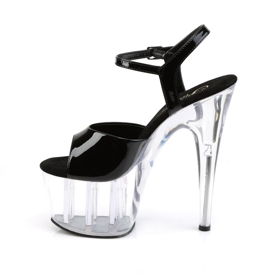 Sandales Bride Cheville Pleaser Adore-709 Clear Femme | NRU-7953747