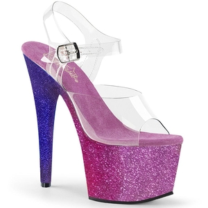 Sandales Bride Cheville Pleaser Adore-708OMBRE Violette Femme | SJF-8803729