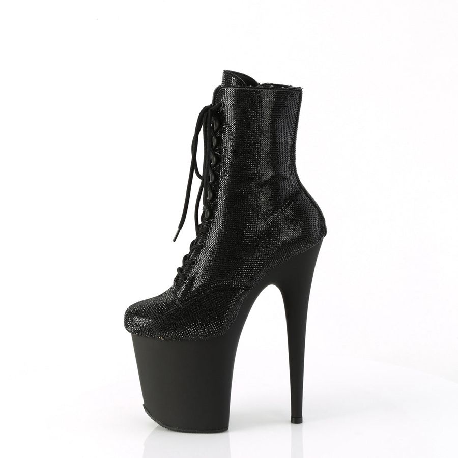 Bottines Pleaser Flamingo-1020RS Noir Femme | YOA-1957576