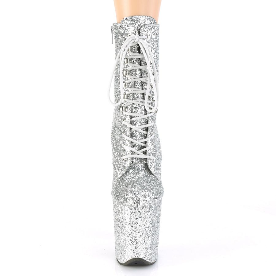 Bottines Pleaser Flamingo-1020GWR Argent Femme | AYP-6265070