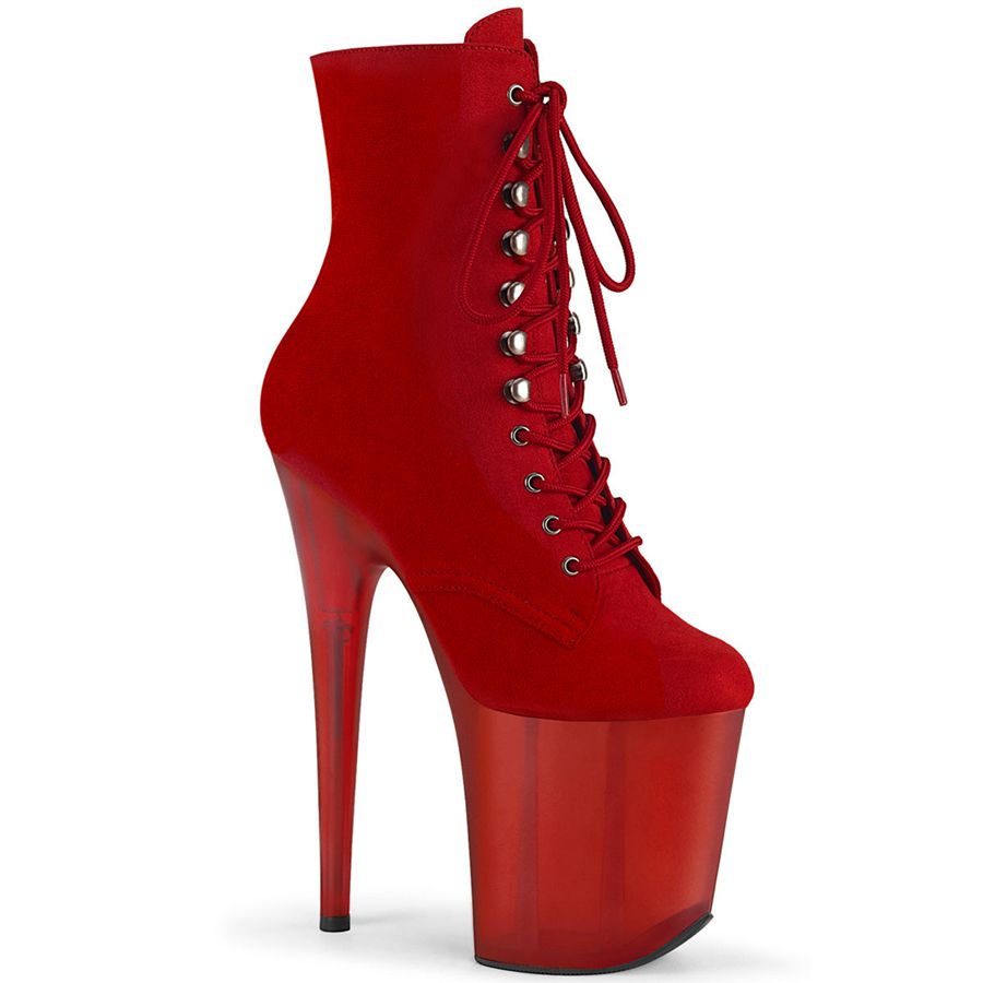 Bottines Pleaser Flamingo-1020FST Rouge Femme | ZXY-9459308