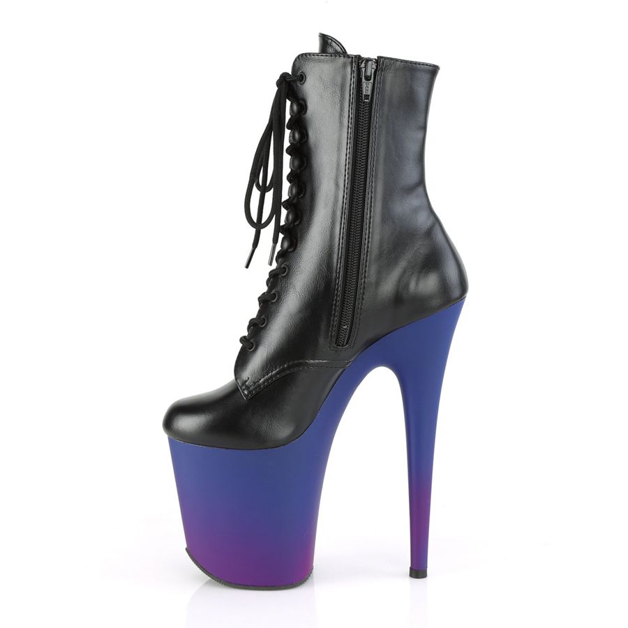 Bottines Pleaser Flamingo-1020BP Noir Bleu Femme | UOM-7687404