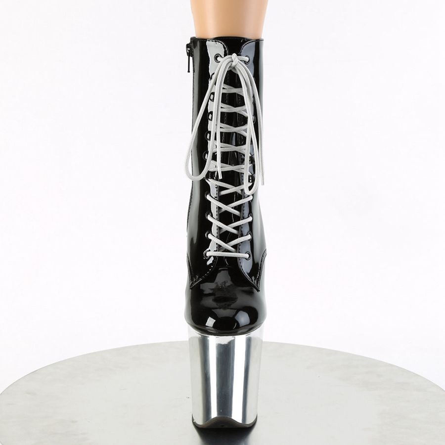 Bottines Pleaser Flamingo-1020 Argent Femme | QED-4281657