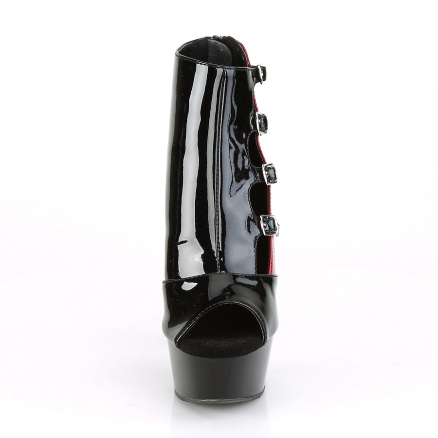 Bottines Pleaser Delight-681 Rouge Noir Femme | VNN-6719366