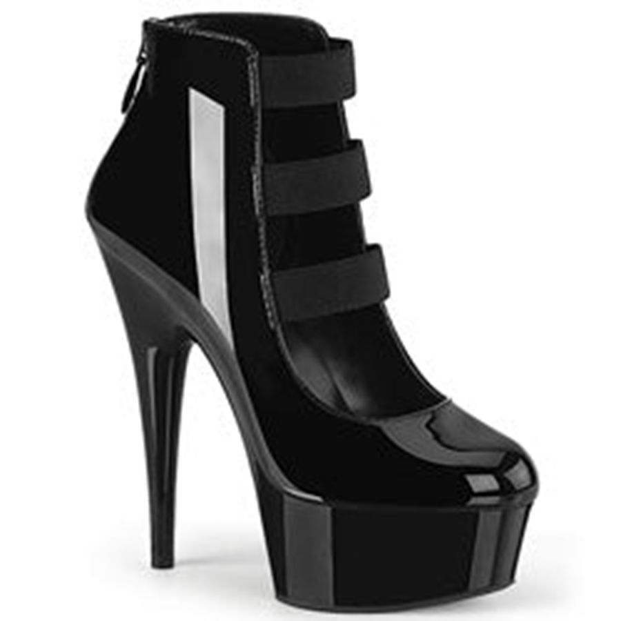 Bottines Pleaser Delight-684 Noir Femme | RFD-0770432