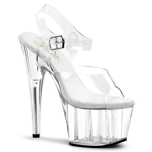 Sandales Bride Cheville Pleaser Adore-708 Clear Femme | IPF-1060776