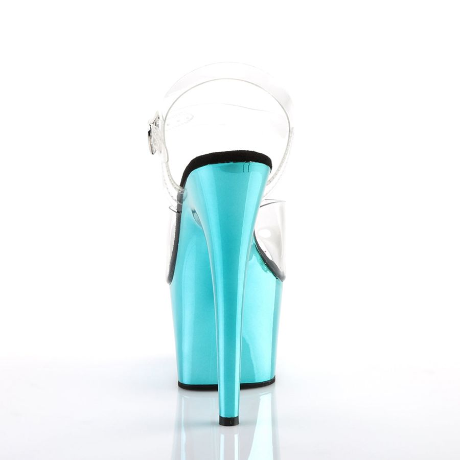 Sandales Bride Cheville Pleaser Adore-708 Turquoise Femme | QTE-3513553