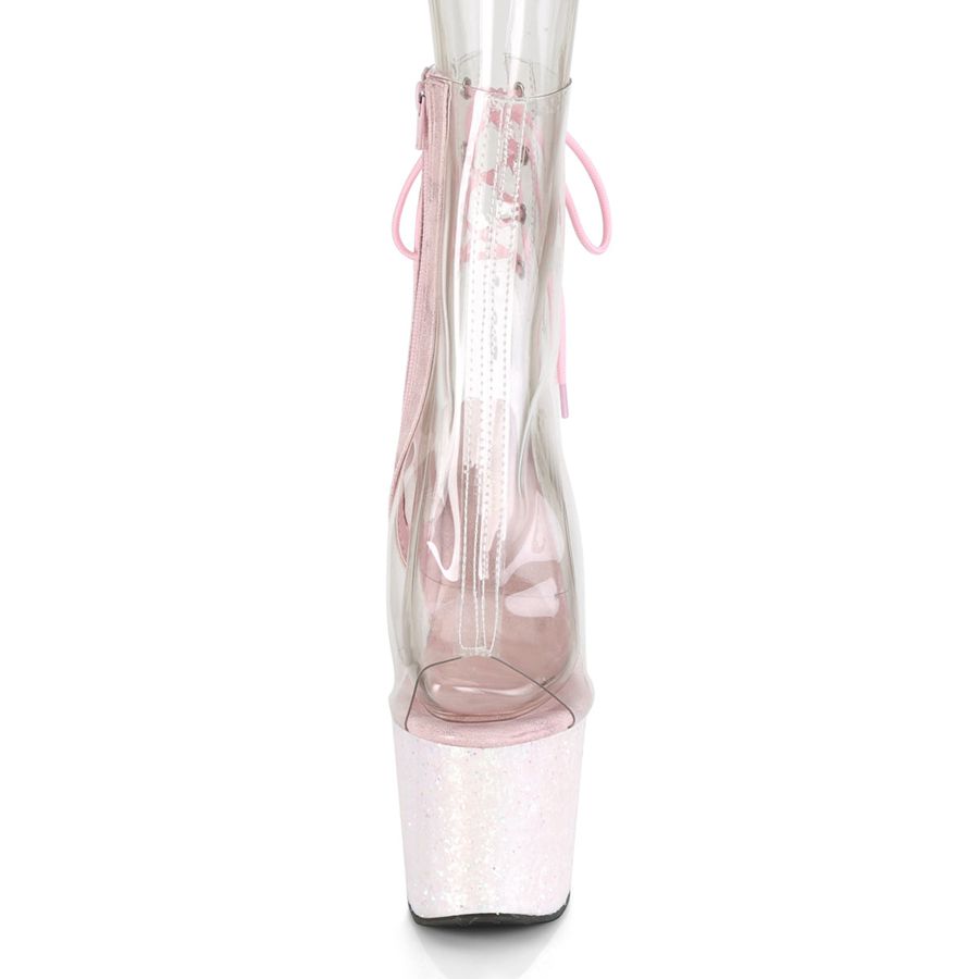 Bottines Pleaser Unicorn-1018C Clear Femme | FRU-0938681