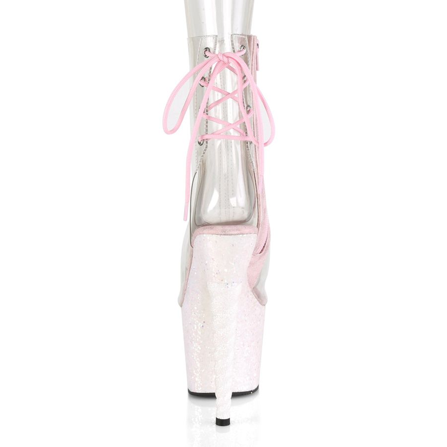 Bottines Pleaser Unicorn-1018C Clear Femme | FRU-0938681