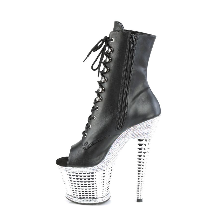 Bottines Pleaser Spectator-1021RS Noir Femme | JQC-8868773