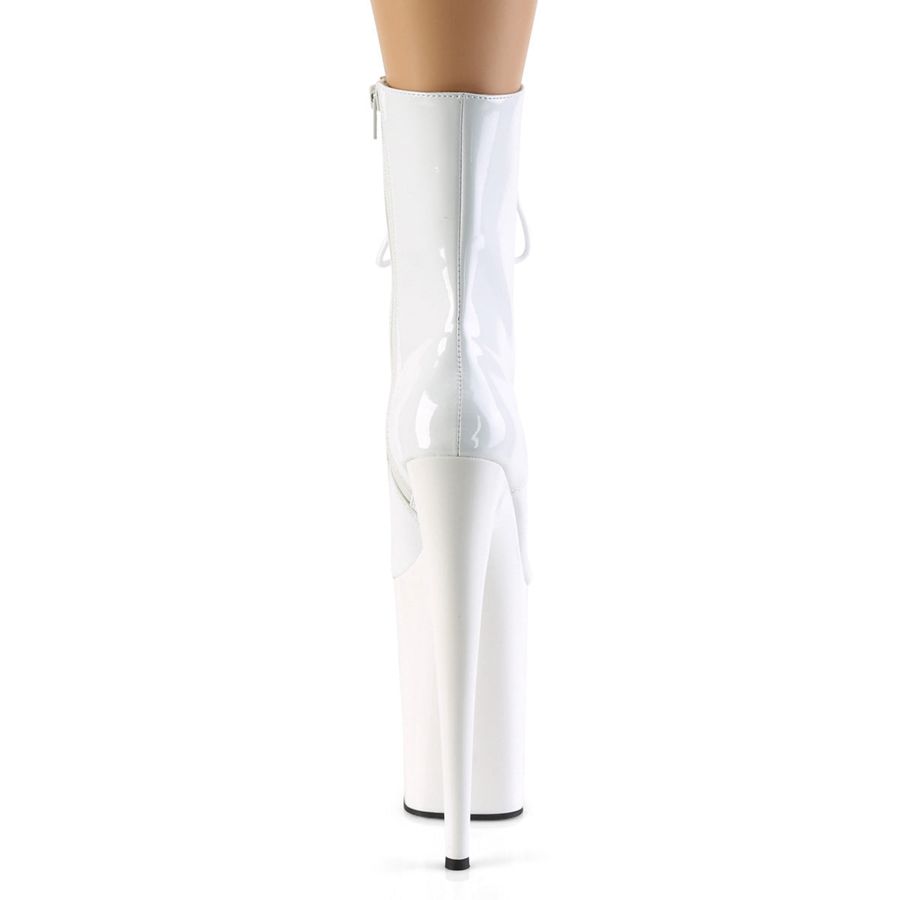 Bottines Pleaser Infinity-1020 Blanche Femme | QPJ-0170409