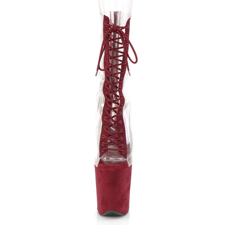 Bottines Pleaser Flamingo-800-34FS Bordeaux Femme | JYO-9469626