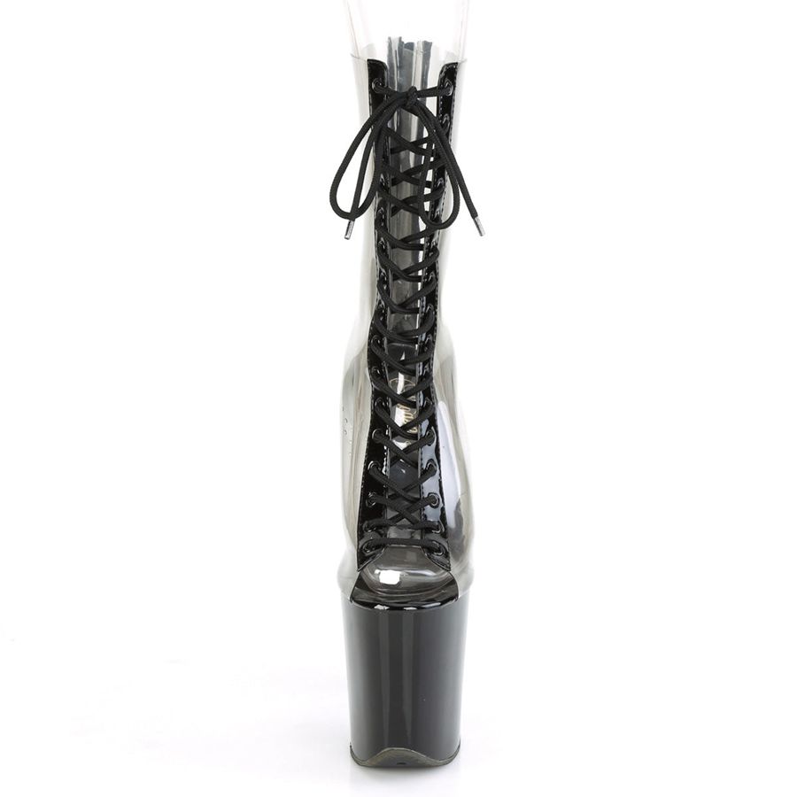 Bottines Pleaser Flamingo-800-34 Noir Femme | QNL-0055849