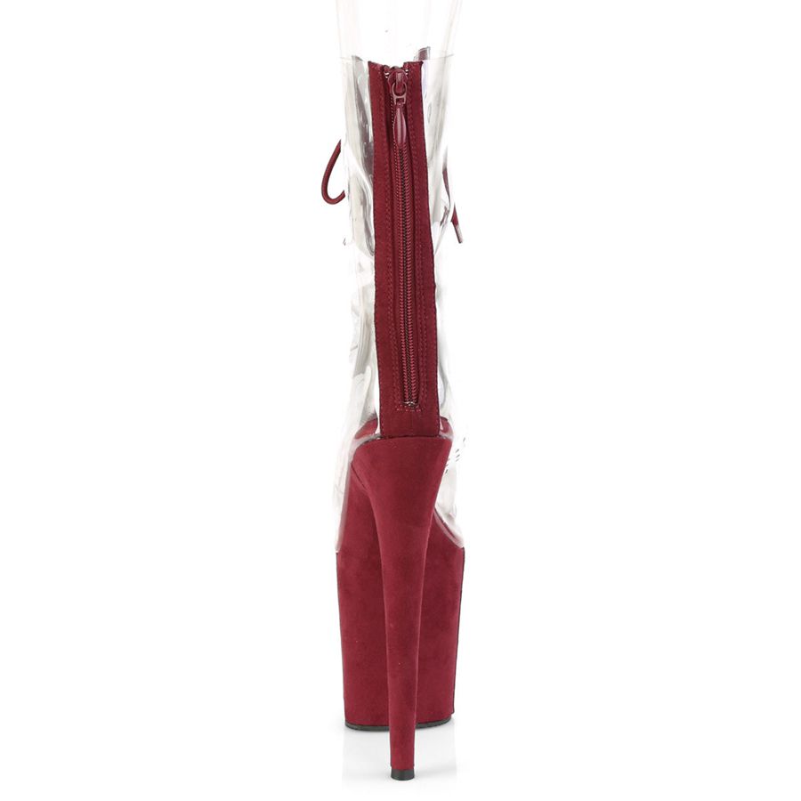 Bottines Pleaser Flamingo-800-34FS Bordeaux Femme | JYO-9469626