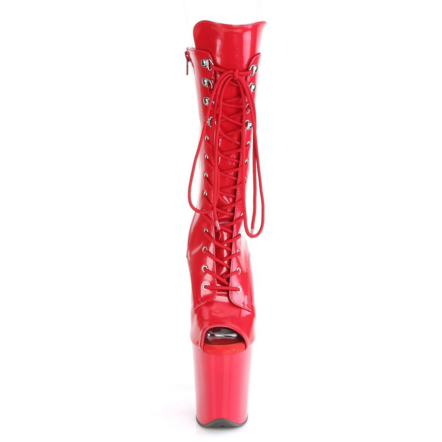 Bottines Pleaser Flamingo-1051 Rouge Femme | LEU-6072054