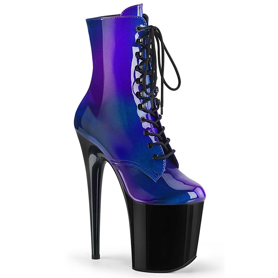 Bottines Pleaser Flamingo-1020SHG Bleu Femme | GUC-8909358