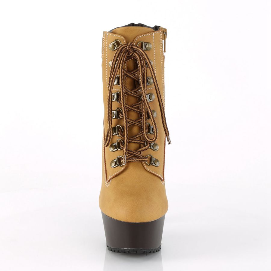 Bottines Pleaser Delight-600TL-02 Marron Femme | ETR-1695523