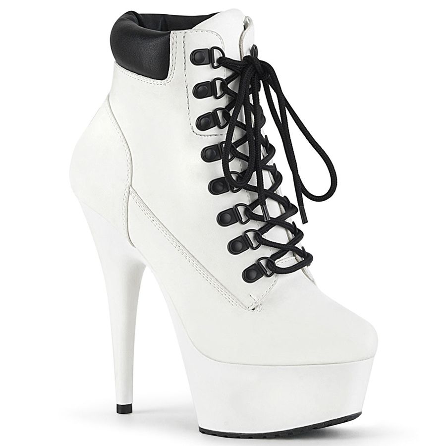 Bottines Pleaser Delight-600TL-02 Blanche Femme | IJJ-2443062