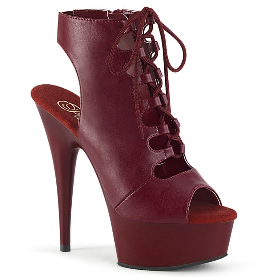 Bottines Pleaser Delight-600-20 Bordeaux Femme | PIR-0378966