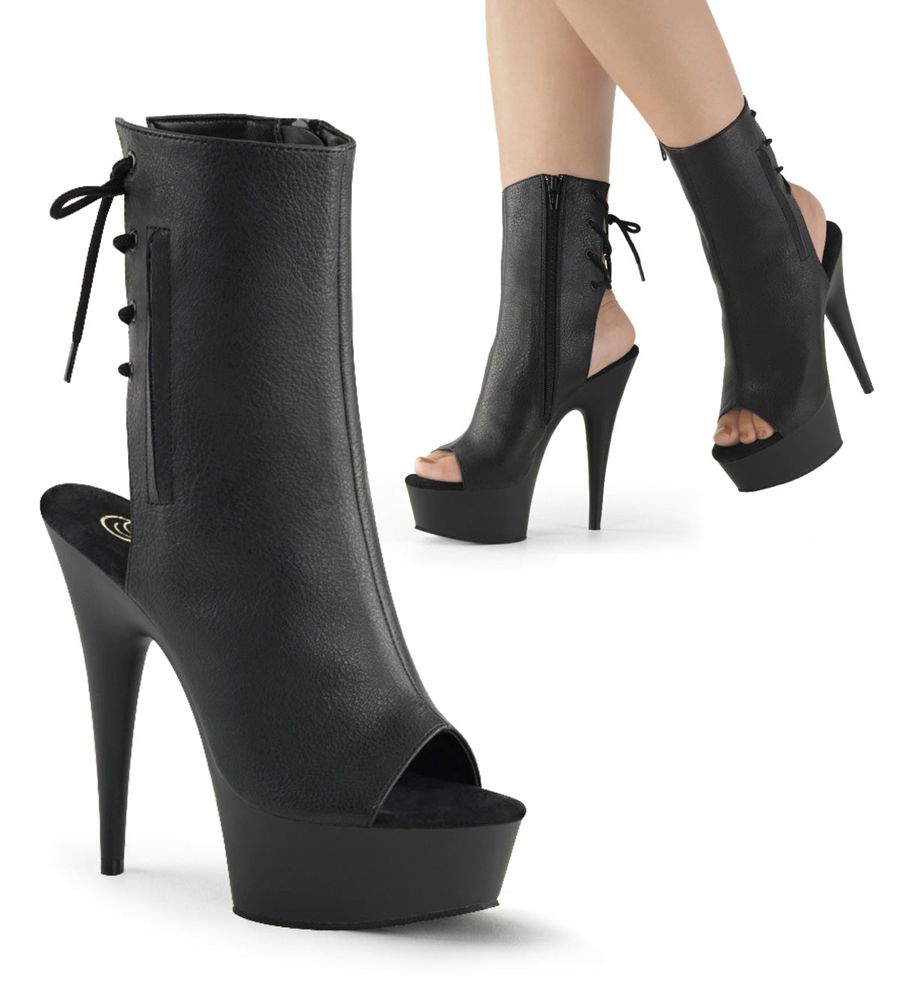 Bottines Pleaser Delight-1018 Noir Femme | DHF-2463928