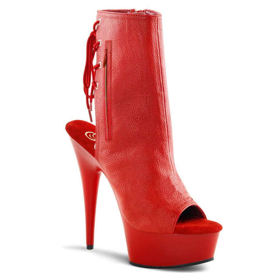 Bottines Pleaser Delight-1018 Rouge Femme | LMP-9650713