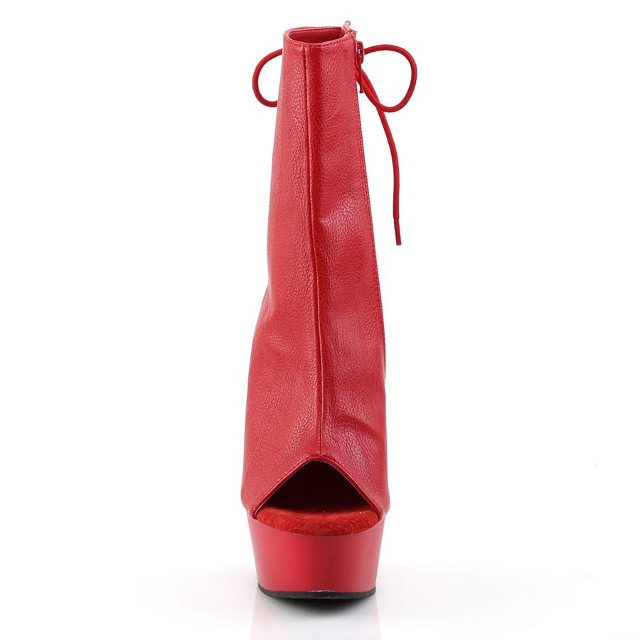 Bottines Pleaser Delight-1018 Rouge Femme | LMP-9650713