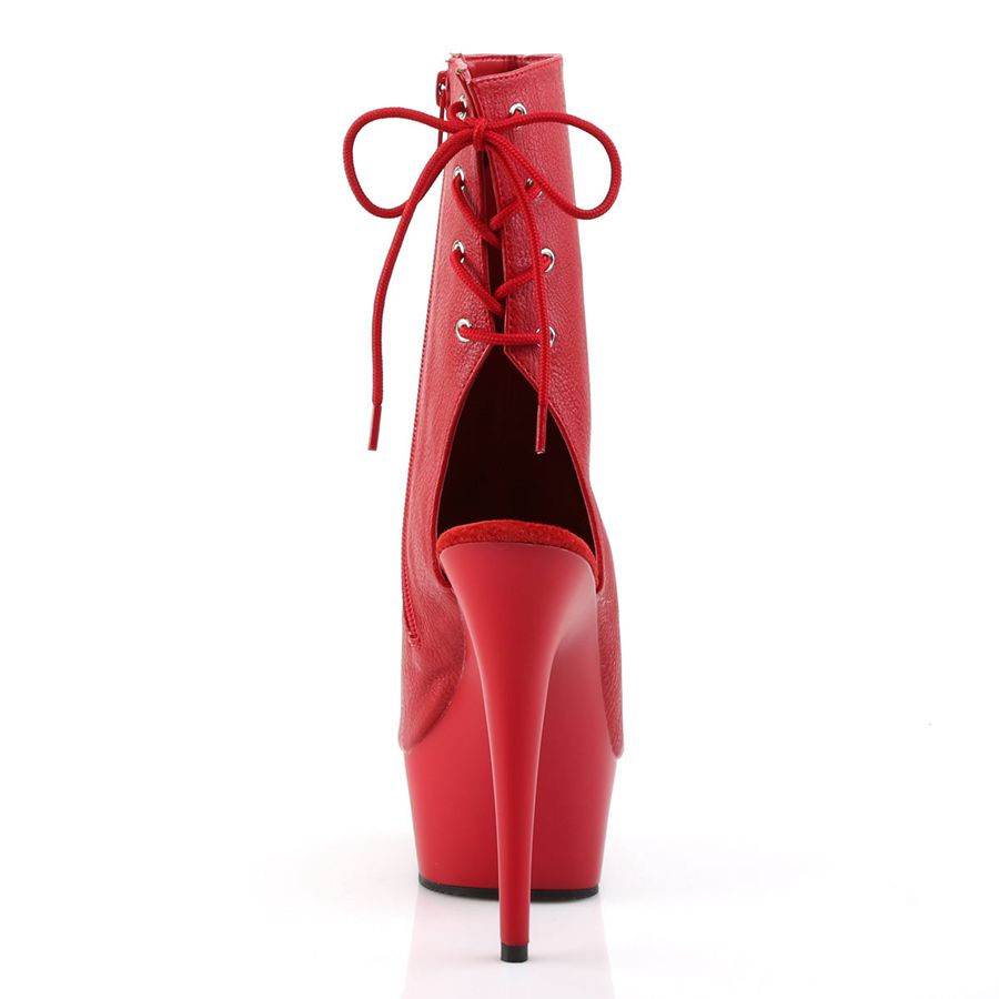 Bottines Pleaser Delight-1018 Rouge Femme | LMP-9650713