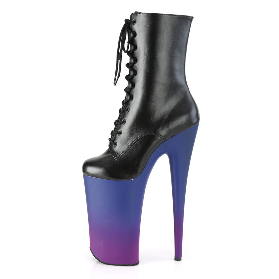 Bottines Pleaser Beyond-1020BP Noir Bleu Femme | EGA-6165289