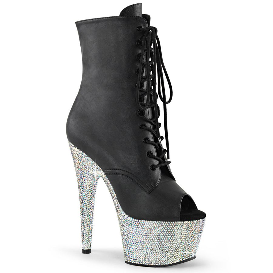 Bottines Pleaser Bejeweled-1021-7 Argent Femme | LHX-3686820