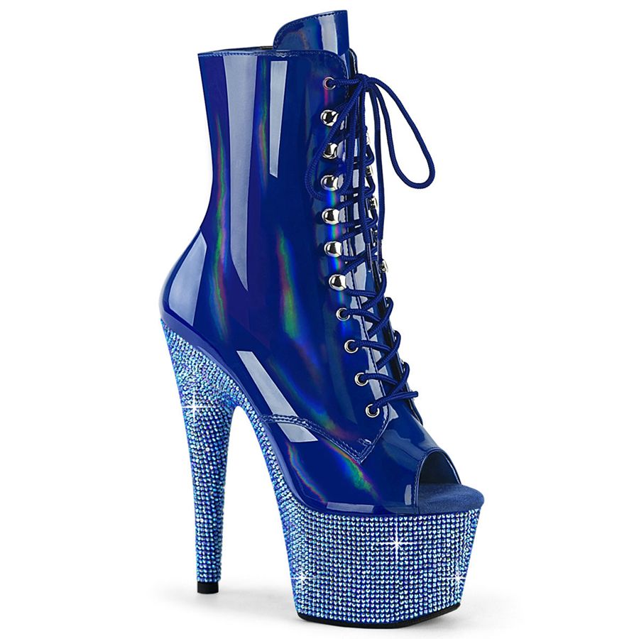 Bottines Pleaser Bejeweled-1021-7 Bleu Femme | KRY-9982950