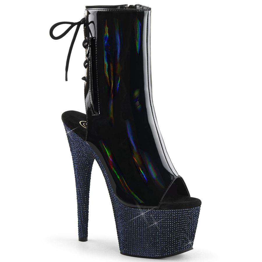 Bottines Pleaser Bejeweled-1018DM-7 Noir Femme | CLG-3704496