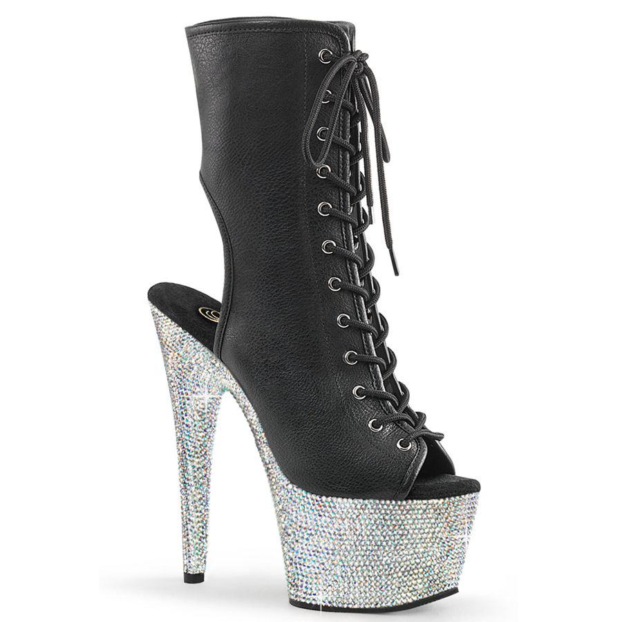 Bottines Pleaser Bejeweled-1016-7 Noir Femme | LUB-8061030