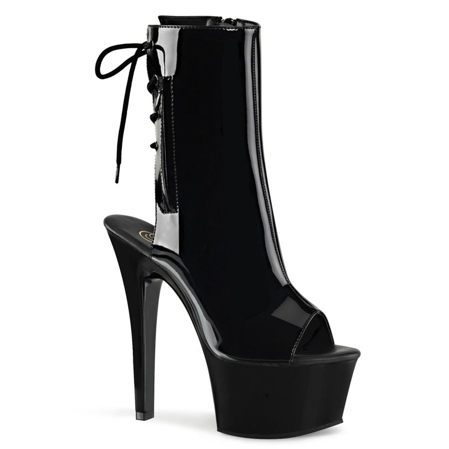 Bottines Pleaser Aspire-1018 Noir Femme | VWH-8821567