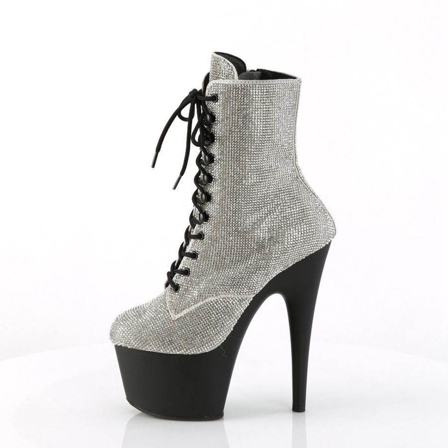 Bottines Pleaser Adore-1020RS Argent Femme | YDX-5286817