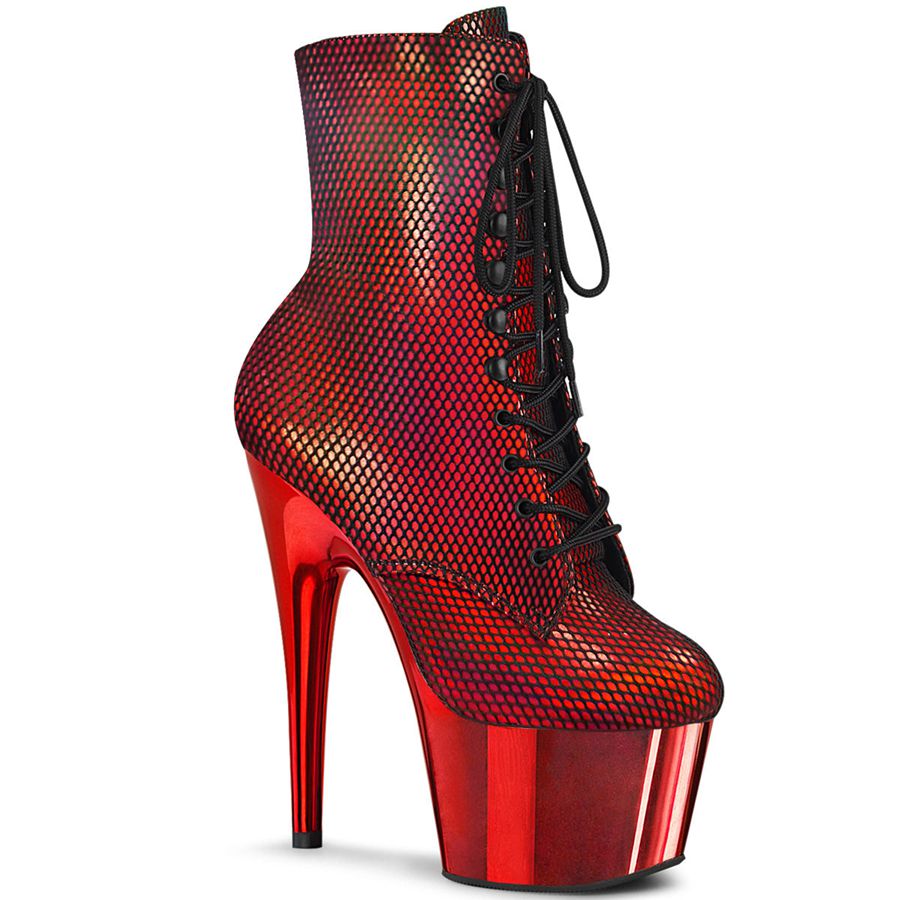 Bottines Pleaser Adore-1020HFN Rouge Femme | XZM-1507057